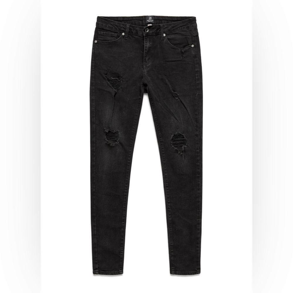 Just Black Women's Distressed Skinny Jeans